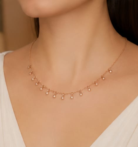 Luxury Rose Gold Starlight Charm Necklace